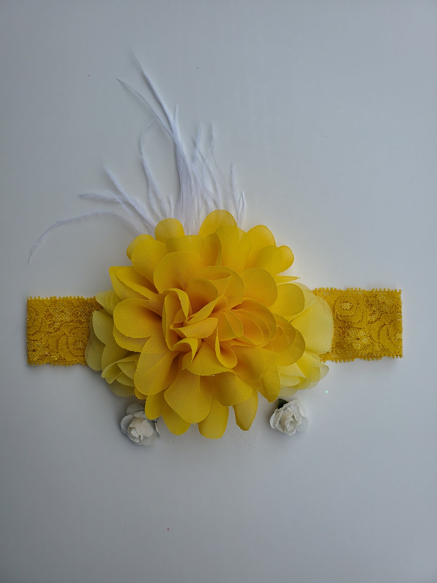 Baby, Toddler girls flower headband. Christening headpiece