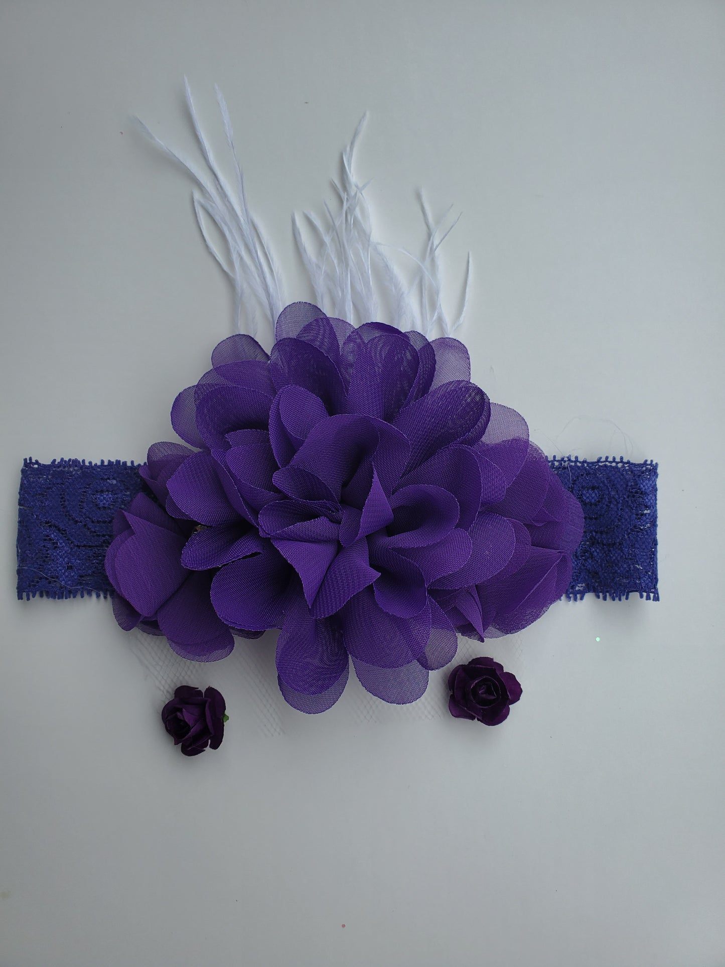 Baby, Toddler girls flower headband. Christening headpiece