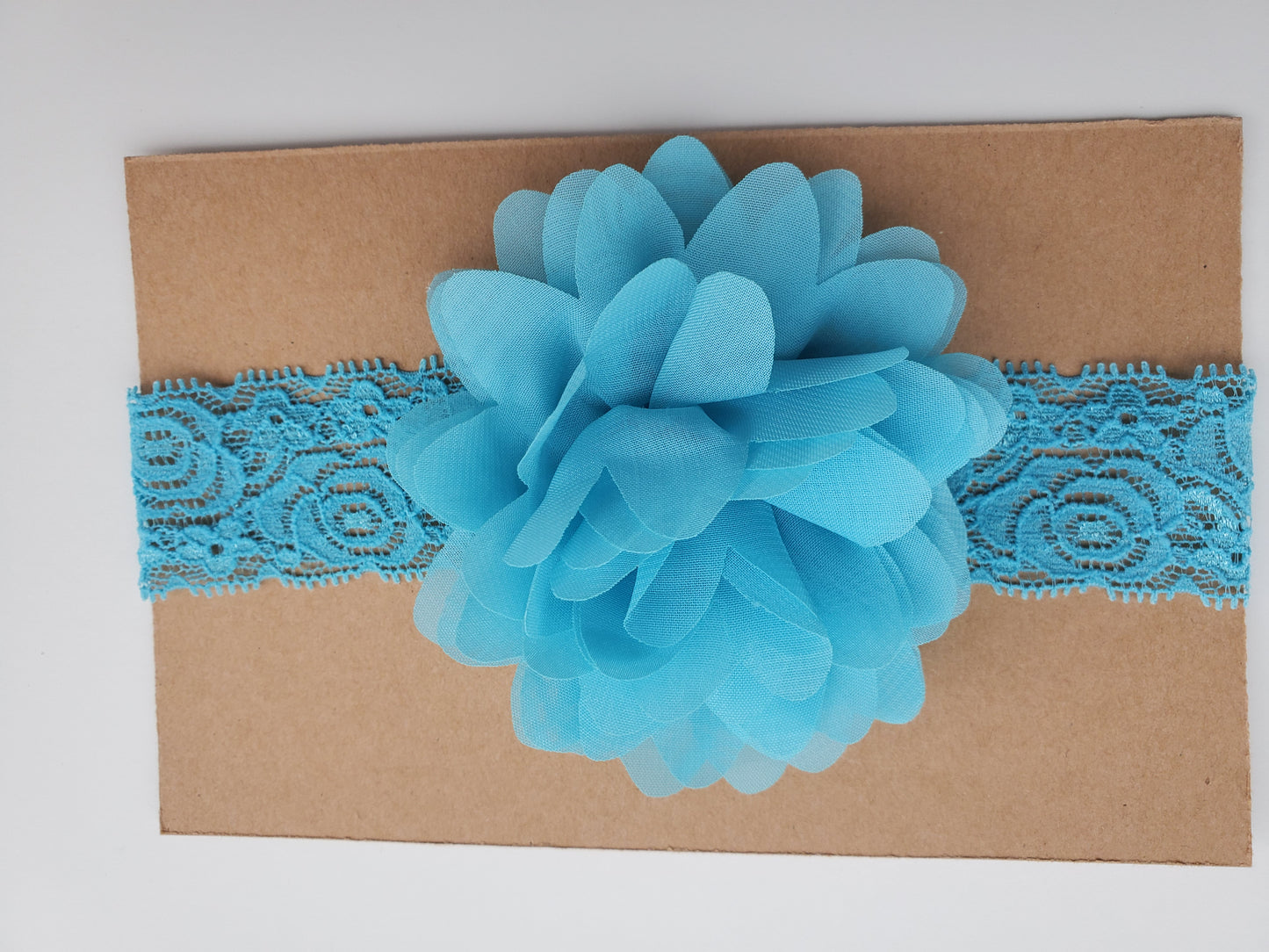 Chiffon flower headband, baby girl hairbow, flower girl hair clip