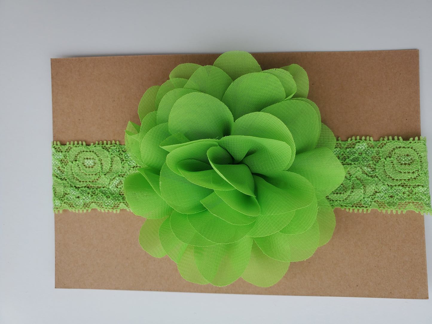 Chiffon flower headband, baby girl hairbow, flower girl hair clip